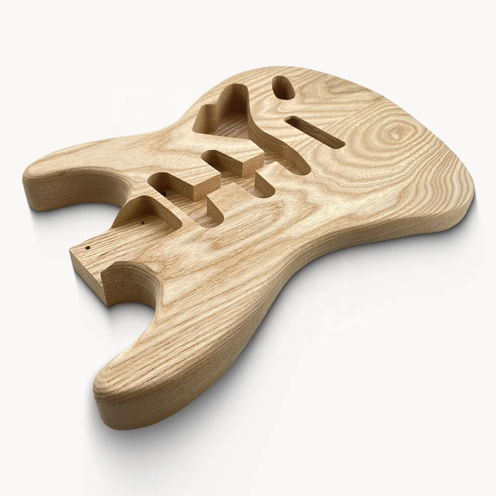 Replacement Electric Guitar Body Barrel Unfinished 2 Piece Ash SSS ST Guitar Body for Sale