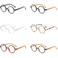 Cheap Stock Women Men Fashion PC Round Frame Oversize Big Anti-blue Light Reading Glasses
