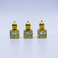 Stock 10ml Roller Ball Perfume Glass Bottle 10 ml Custom Luxury square Perfume Glass Bottle Small Perfume Roller Ball Bottle
