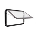 600x600mm Factory Price Round Corner RV Motorhome Window with Double Glazing Acrylic Glass for Camping Accessories