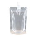 Custom Disposable Transparent Plastic Bag 100ml 250ml 500ml Stand up Liquid Beverage Juice Spout Pouch for Coffee and Milk