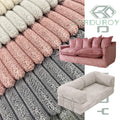 Sofa Upholstery Printed Dot Corduroy Fabric Home Textile Weft 75D 10mm Factory Price
