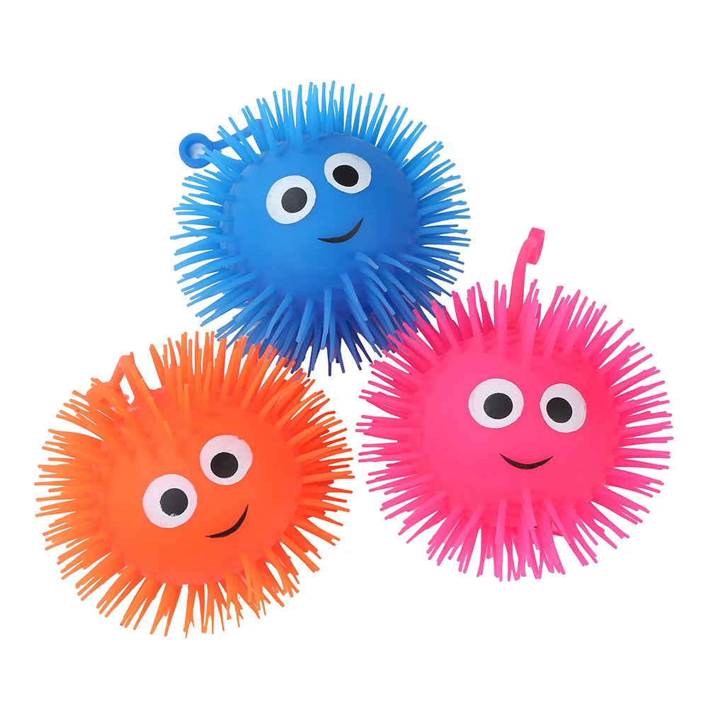 Kehui Smile Puffer Ball Tiktok Hot Sale Anti-Pressure Toy for Kids Age Range 5 to 7 Years Plastic Flashing Toy Anxiety Relief