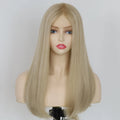 Kosher Sheitel Lace Top Wigs Natural Color Blown Blonde M L XL Mongolian Hair for Jewish Women Stock