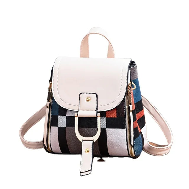 Backpack Ladies 2021 New Korean Style Trendy Backpack Soft Leather Casual Fashion Travel Large-capacity School Bag Wholesale