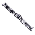 22mm Hollow End Silver Steel Jubilee Luxury Watch Band Bracelets for Orient Kamasu RA-AA0002L19A