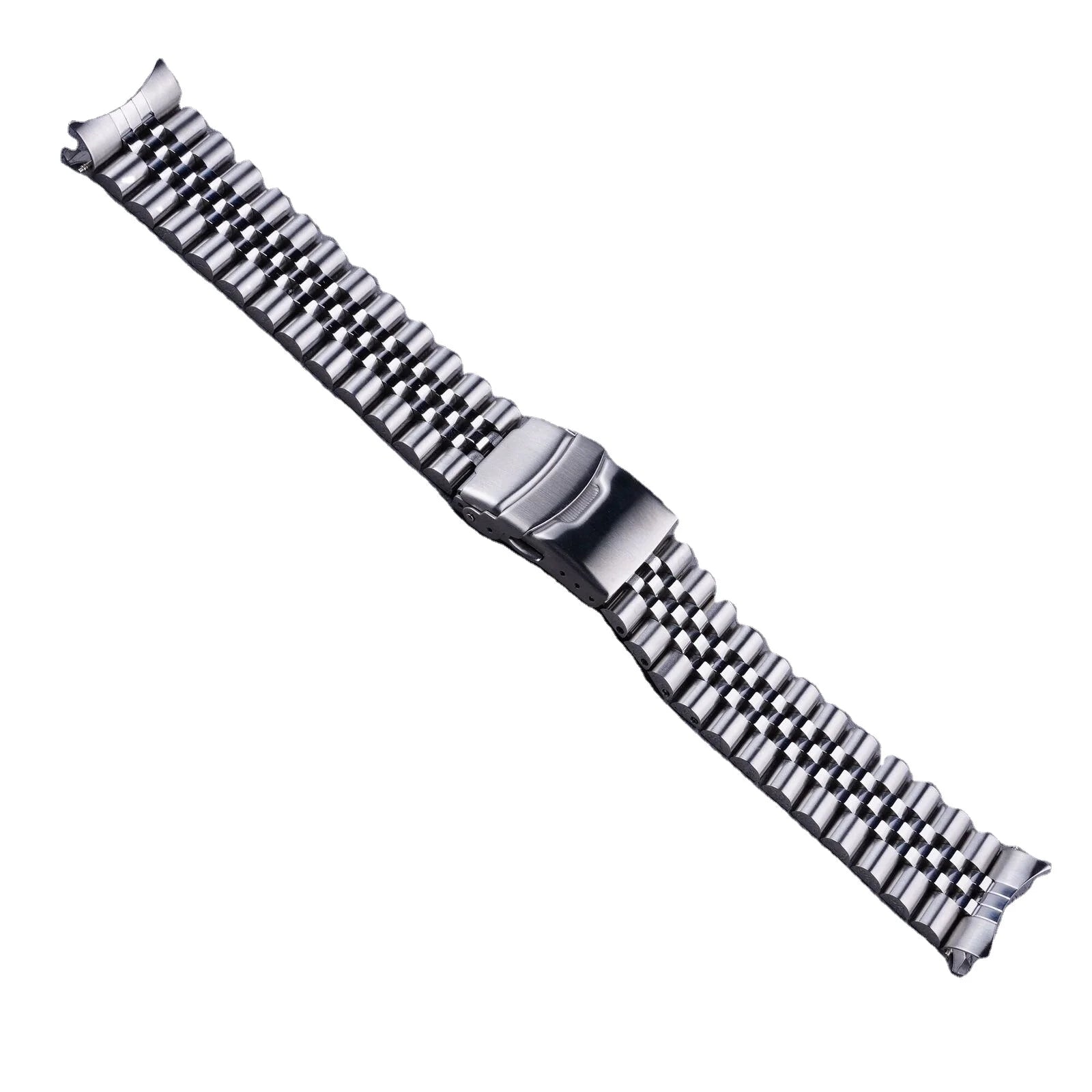 22mm Hollow End Silver Steel Jubilee Luxury Watch Band Bracelets for Orient Kamasu RA-AA0002L19A