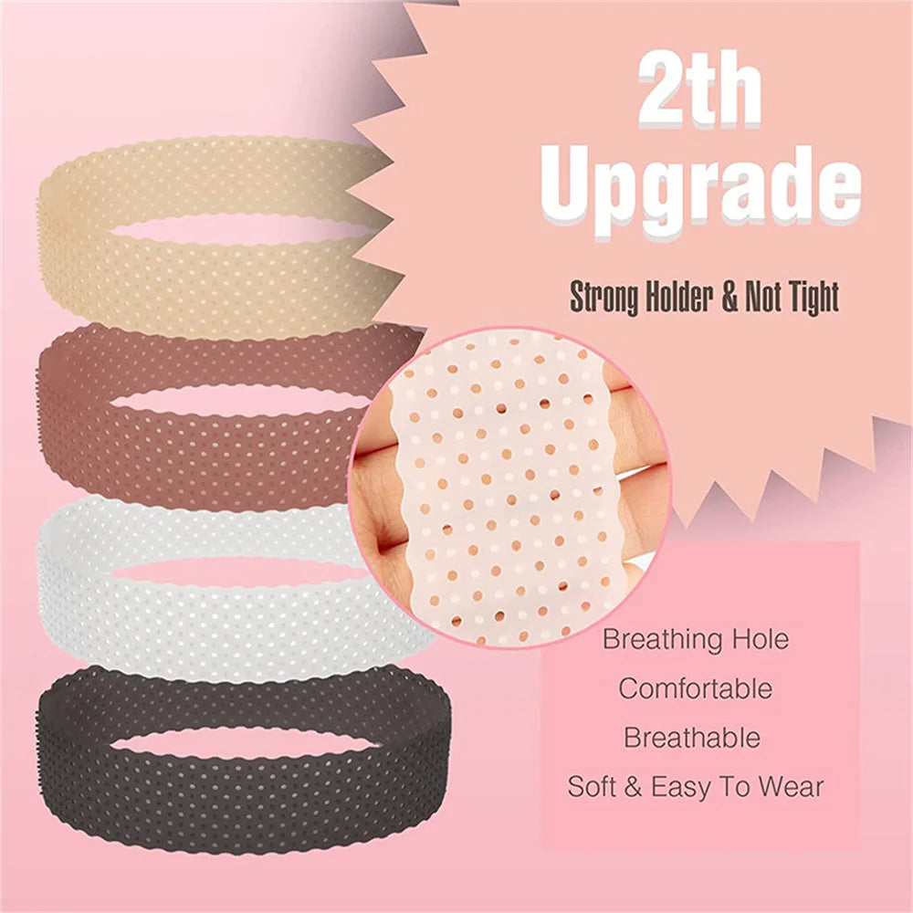 New Upgraded Breathable Hole Silicone Wig Grip Band Headband Wig Hair Accessories Tools Lace Frontal Band