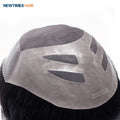 HS27 Natural Indian Men's Hair Toupee Wig with PU Lace Base Wave Style Virgin Model Number Mono Toupee Human Hair Extensions