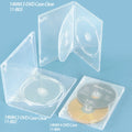 SUNSHING Premium Standard 14mm CDs DVDs Case Storage Holder Single Double DVDR Disk Empty Disc PP CD Blu-ray Discs Media Box