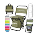 Portable 3-in-1 Outdoor Folding Chair with Storage Bag Backrest Insulation for Garden Beach Camping & Fishing