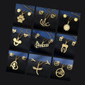 18k Gold Plated Waterproof Non Tarnish Stainless Steel Jewelry Women's Accessories Customized Necklace and Earring Jewelry Set