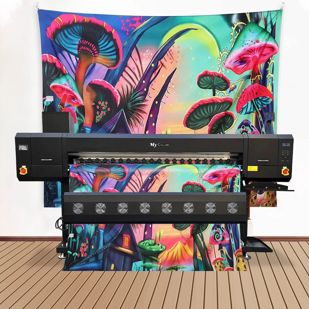 Beauty Color Large Format 4 Pcs I3200 Print Heads 180 cm Width Fabric Large Format Sublimation Printer