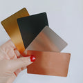 Cheap 304 Stainless Steel Metal  Blank Cards for Engrave / Custom Metal Business Cards