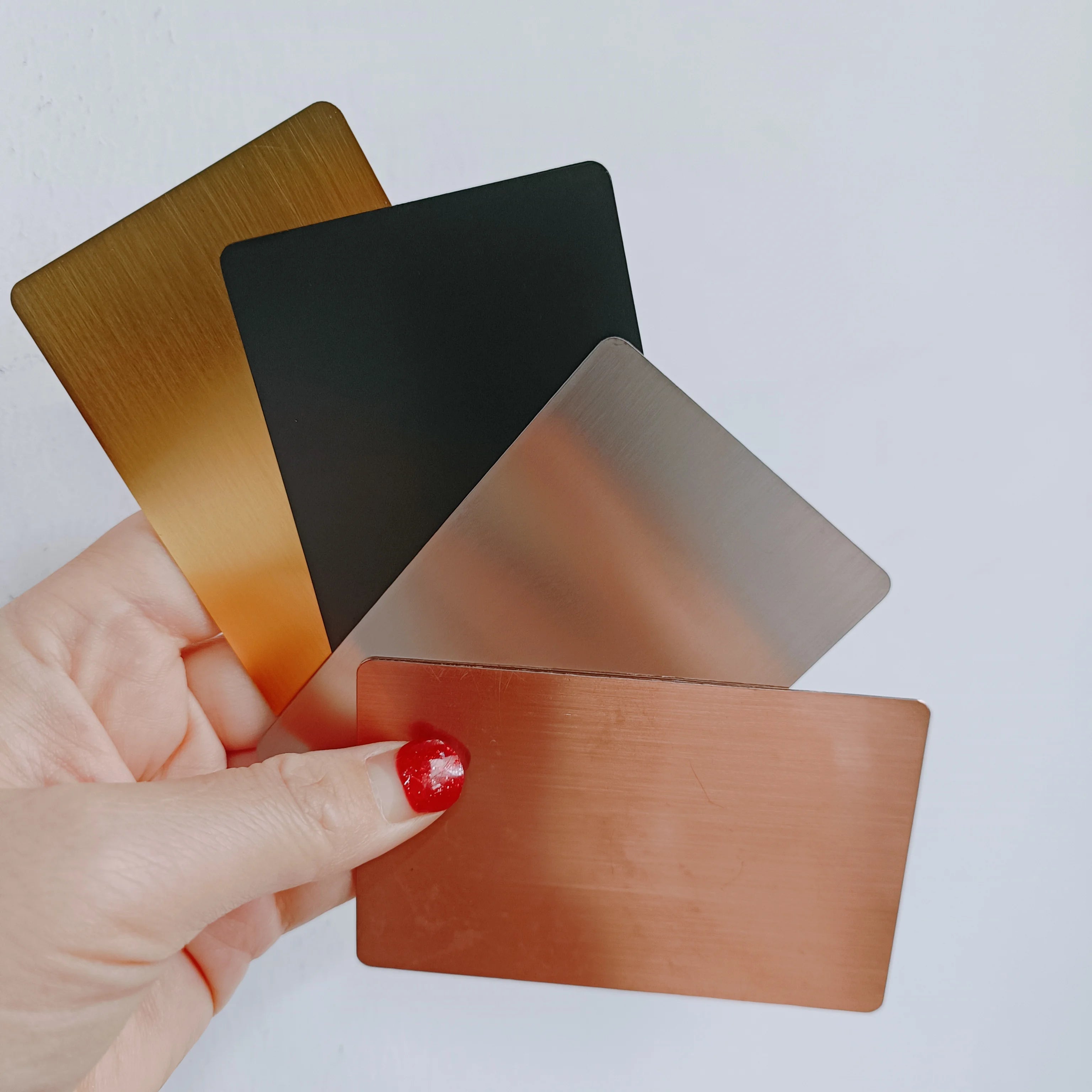 Cheap 304 Stainless Steel Metal  Blank Cards for Engrave / Custom Metal Business Cards