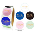 KY-202205753 Custom Pink/Blue Stickers Thank You Logo for Small Business Gift for Friends Customers Made Vinyl for Shampoo