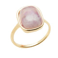2022 Wholesale New Design Cheap Gemstone Ring Fashion Natural Amethyst Healing Gem Stone Women Crystal Bead Rings