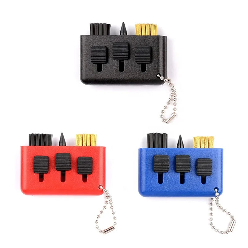 3 in 1 Multifunction Golf Brush Club Cleaner Wholesale Retractable Golf Club Cleaning Brush