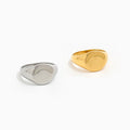 High End PVD 18K  Gold Plated  Plain Fingers Rings for Women Stainless Steel Jewelry Wholesale Tarnish Free Jewelry