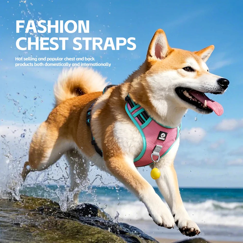 New Product Ideas Reflective Anti Slip Chest Harness Reflective Large Dog Leash Outdoor Dog Walking Leash Dog Harness