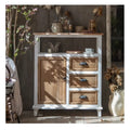 INNOVA HOME 2024 Modern Vintage Natural Solid Wood 2 Door 2 Drawer Console Cabinet Sideboard for Kitchen & Bedroom