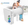 Ductless ERV Wall Mounted Single Room Decentralized Enthalpy Heat Exchanger 97% Efficiency Air Ventilation System MegaBDM