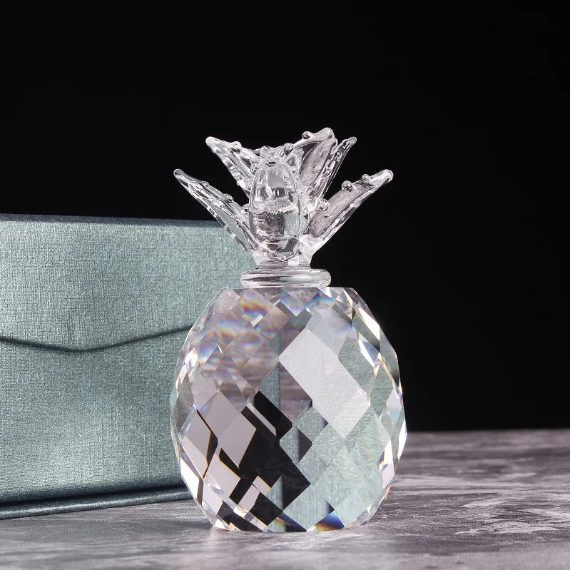 Nordic Light Luxury Transparent Living Room Pineapple Crystal Home Decoration