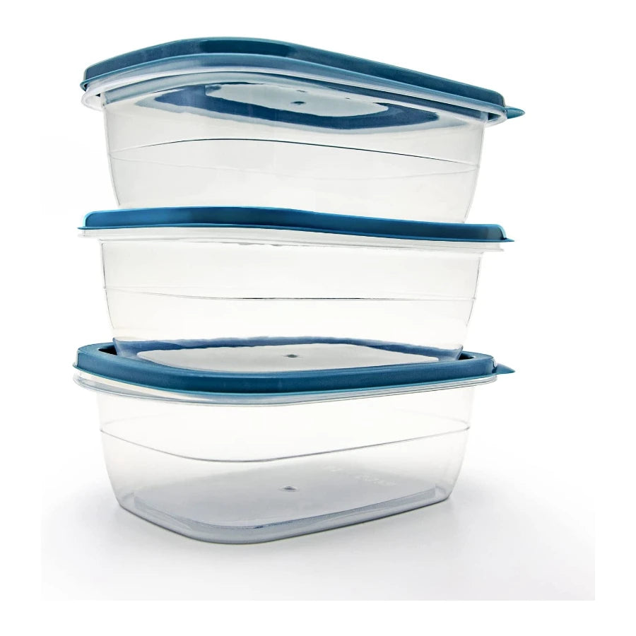 Square Plastic Portion Box with Lids Food Storage Container Sets|Cereal Containers Use for School Work and Travel