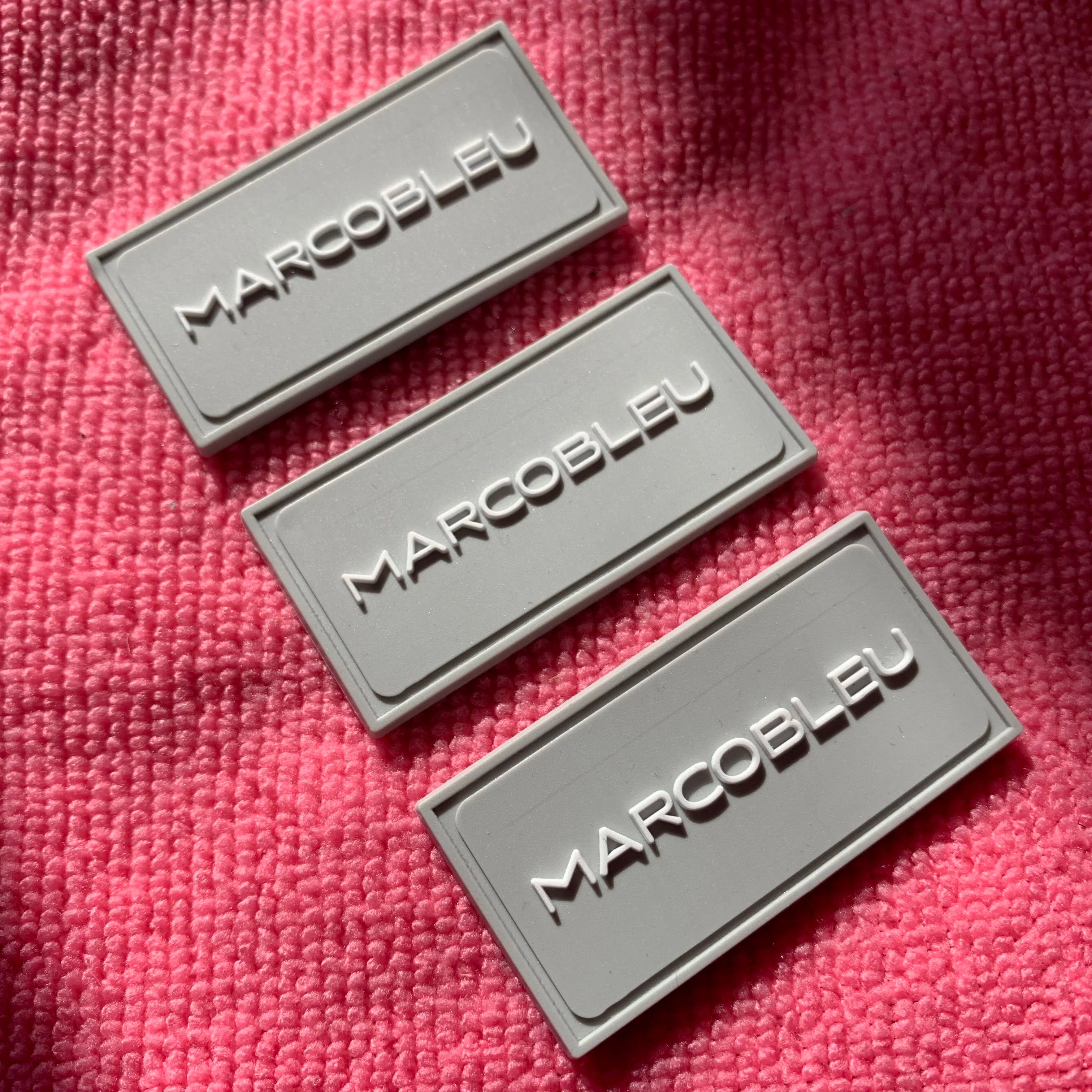Private Brand Name Soft PVC Rubber Patchhigh Performance Custom Silicone Rubber Emblems for Shoes