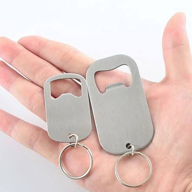 Flat Custom Bottle Opener Cheap Keychain Bottle Opener Stainless Steel Bottle Opener Keychain