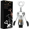 Customized Logo Packaging Modern 4-in-1 Multi-Function Zinc Alloy Wing Corkscrew Wine Bottle Opener
