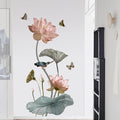 Creative PVC Lotus Butterfly Bird Die Cut Stickers Water Proof Home Decor Accessories