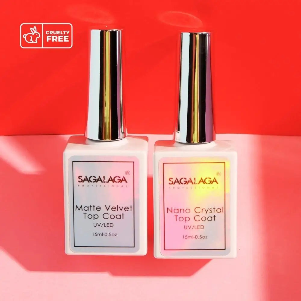 Matter Velvet Top Coat 15ml Transparent Nail Soak Off Uv Led Gel Polish Long Lasting Custom Logo
