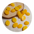 Miniature Mango Flesh Fruit Prop Faux Food for Dolls Doll House Figurines