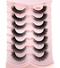 NEW 7pairs False Lashes Thick Long False Eyelashes Dramatic Lashes 3D Faux Mink Eyelashes Wholesale Full Strip Lashes Makeup