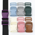 Deepeel BK459 38mm Tri-Glide Bag Buckle Luggage Pet Accessories Simple Quick-Release Plastic Fastener Adjustable Connect Buckle