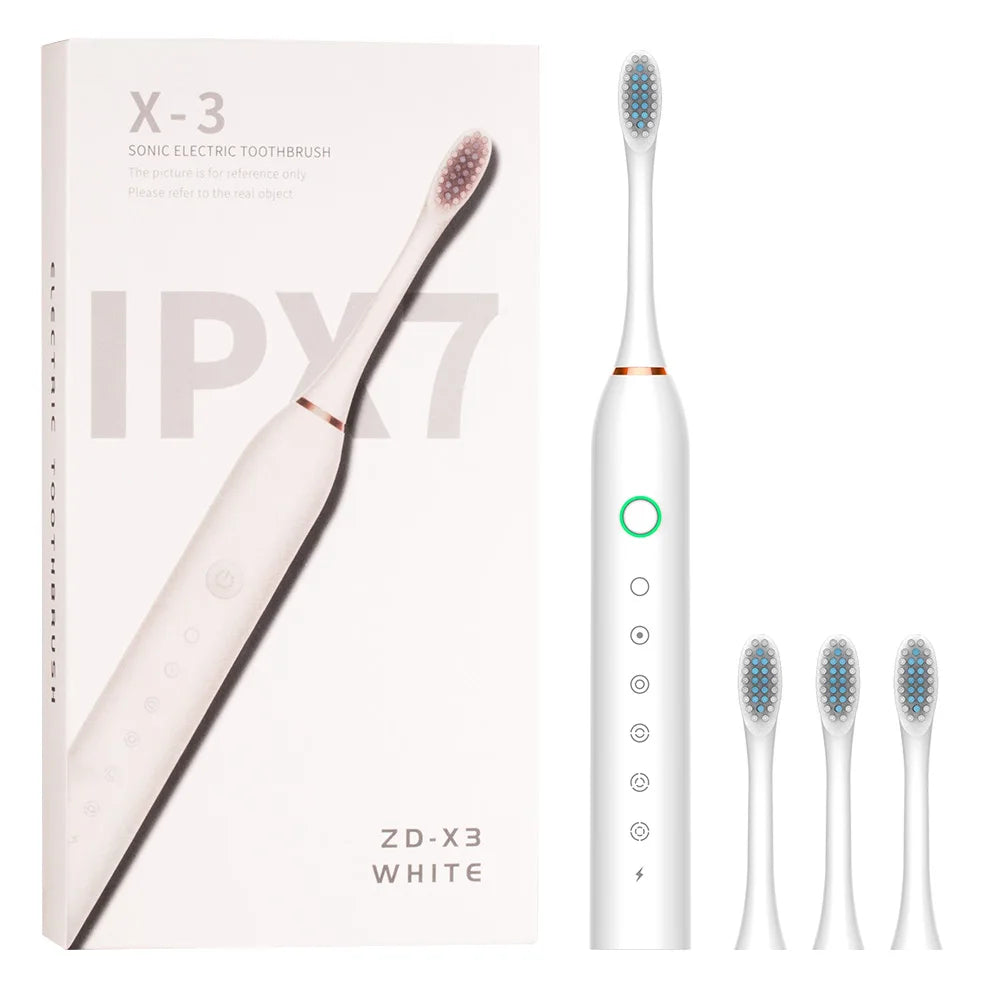 Ultracsonic Toothbrush Customize Logo Christmas Electric Toothbrushes Rechargeable Soft Brisltes Teeth Clean Electric Toorhbrush