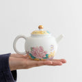 Ceramic Lotus Little Teapot Jingdezhen Handmade and Simple Fresh Household Kung Fu Tea Set Filter Single Pot Big Teapot