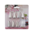 Lixsun 8PCS Different Types of Icing Baking Nozzles Cake Decorating Tip Set Tools
