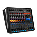 Biner GM8X Professional 8-channel Audio Mixer 550W*2 Power Mixer Amplifier for Wedding Stage Performances