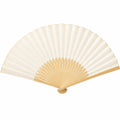 21cm Flat Bamboo Hand Fan Love Style Customized Carved Folding Craft Eco-Friendly Wedding Decoration Wholesale