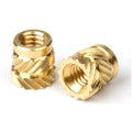 Brass Metric M2 M3 M4 M5 M6 M8 Knurled Thread Inserts Nuts for Injection Molding