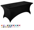 FEAMONT Wholesale Spandex Polyester Table Cover Solid Pattern Table Linens for Banquet Home Hotel Outdoor Party Wedding