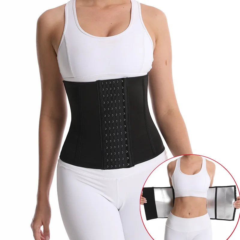 Girdle Waist Fitness Belt Toning Body Burst Sweat Body Girdle Waist Buckle Belt