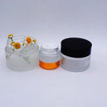 50g clear Frosted Glass Cosmetic Facial Cream Jar