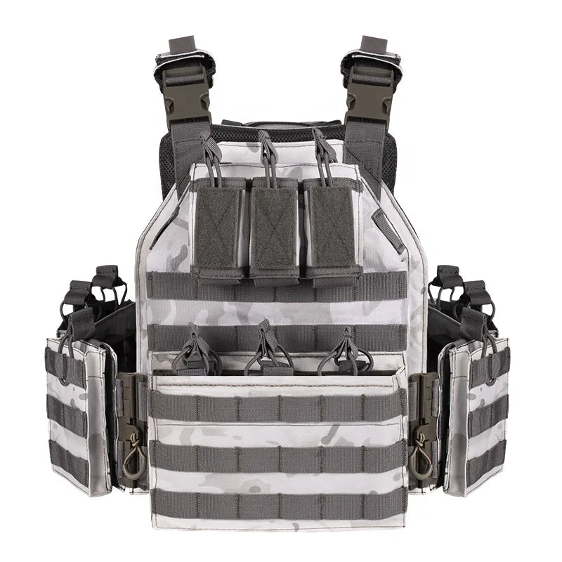 YAKEDA Waterproof Outdoor Hunting Ristop Snow White Winter Camouflage Tactical Vest Bag