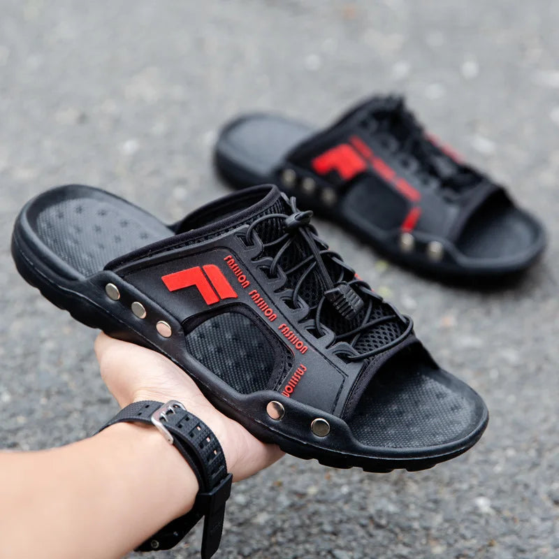 New Fashion Summer Beach Strong Comfortable PU Leather Men Sandal Casual Shoes