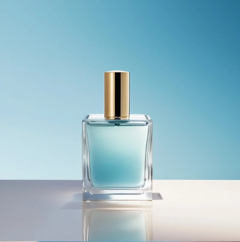 Wholesale Simple Design-30ml square Empty Luxury  Thick-soled Transparent Empty Perfume Spray  Bottle Glass