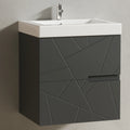 Luxury Floating Shower Vanity Wall Mounted Wood Bathroom Cabinet Pvc Bathroom Vanity With Ceramic Basin