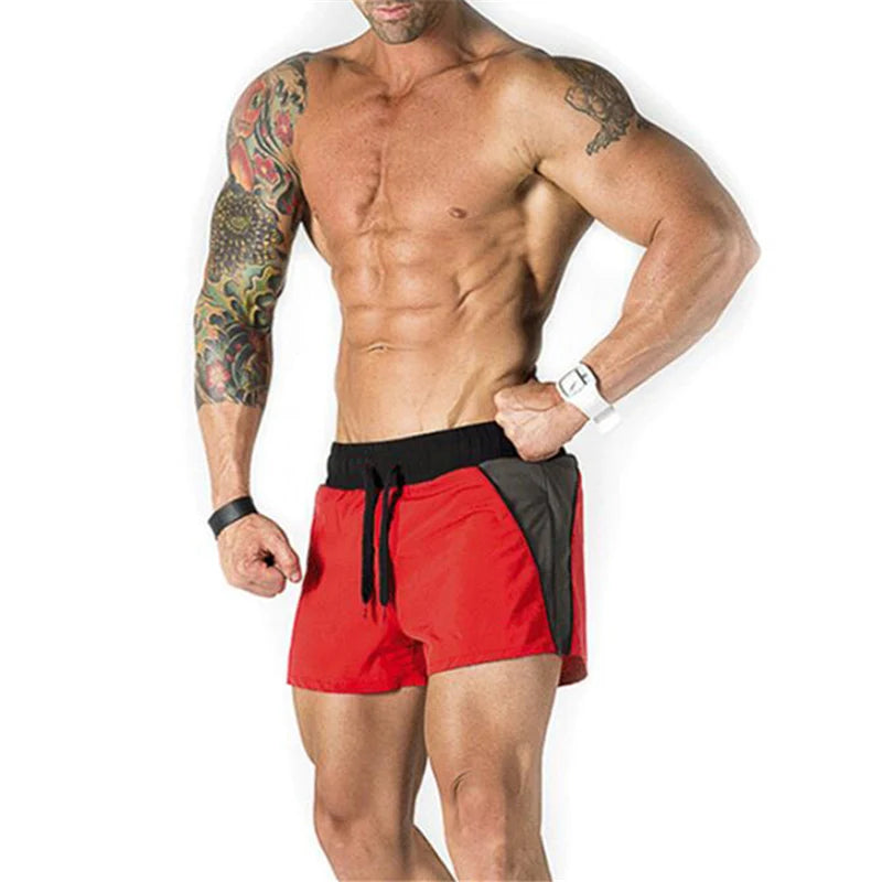 Sports Mens Shorts High Quality Comfort Workout Gym Fitness Polyester Customized Logo Men's Shorts Quick Dry Solid Pattern